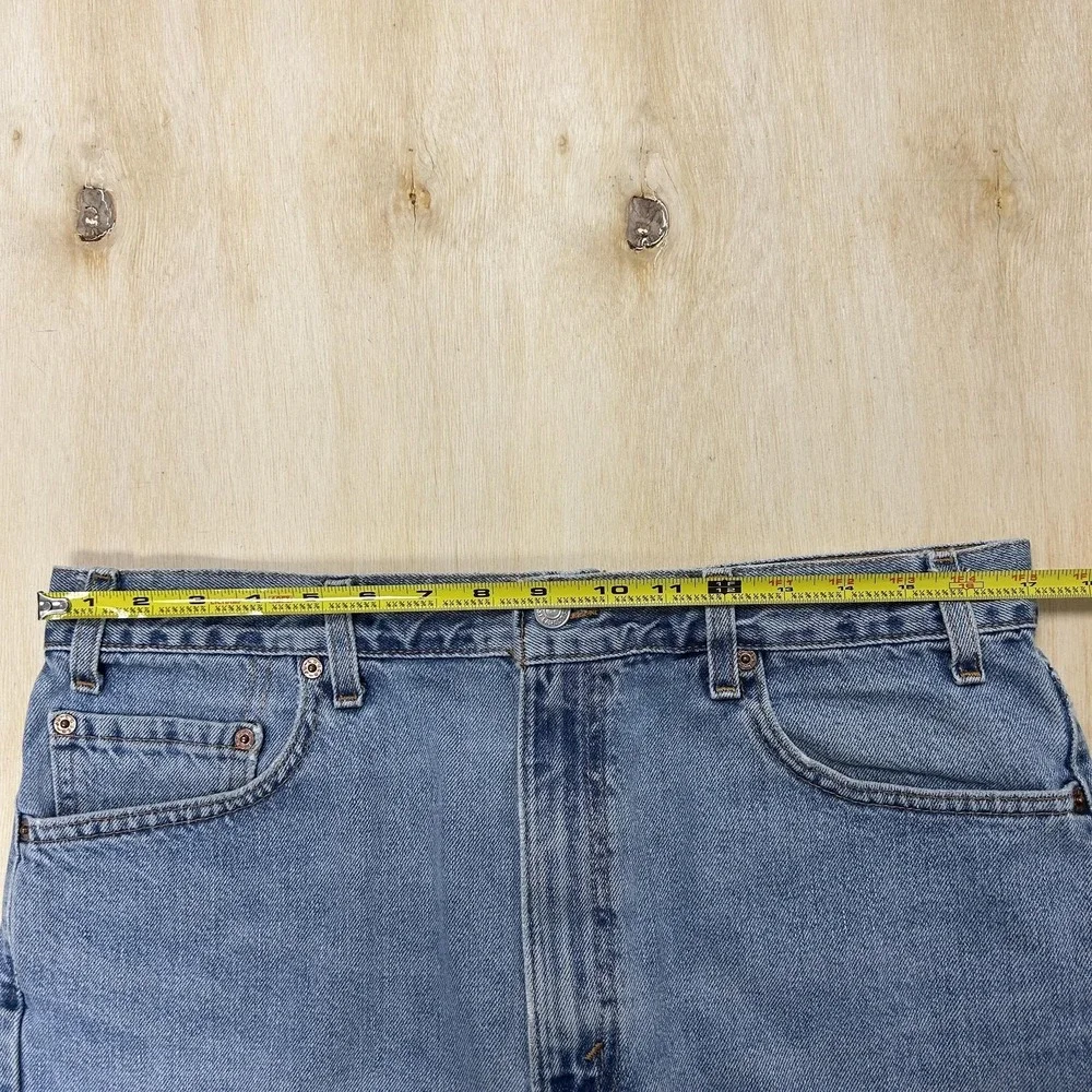 Vintage Levis 505 Denim Shorts Mens 36 Blue 10 Inseam Jorts Baggy Made In USA